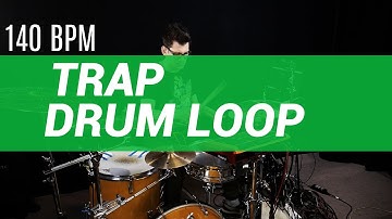 Trap drum loop 140 BPM // The Hybrid Drummer