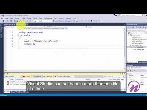 Handle more than one files in a project in visual studio