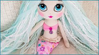 preciosa SIRENA de trapo:  Moldes disponibles 🧜‍♀️✂️