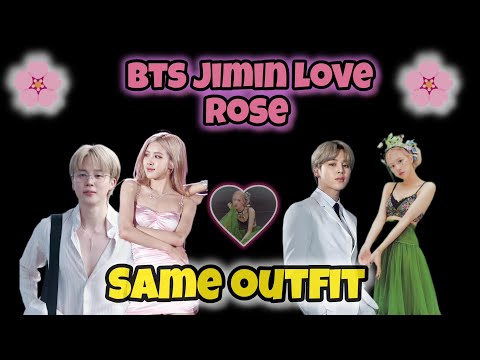 Bts jimin love rose ❤️ and same dress ✨cute couple 🪩