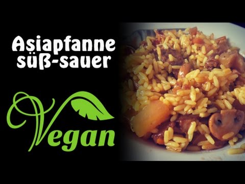 Rezept: Vegane Asiapfanne | Gemüse Süß-sauer | Sojaschnetzel