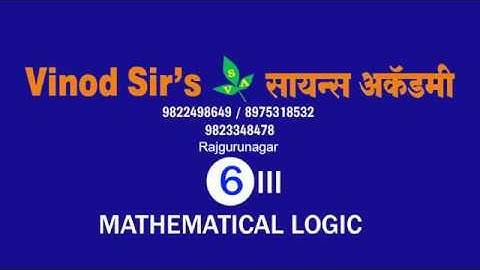 MATHEMATICAL LOGIC LECTURE 6 III TRUTH VALUES OF SIMPLE AND COMPOUND STATEMENT