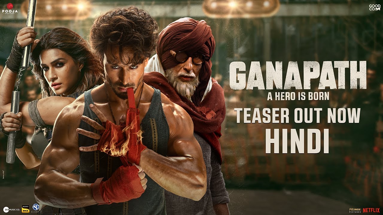 GANAPATH  Hindi Teaser  Amitabh B Tiger S Kriti S  Vikas B Jackky B  20th Oct 23
