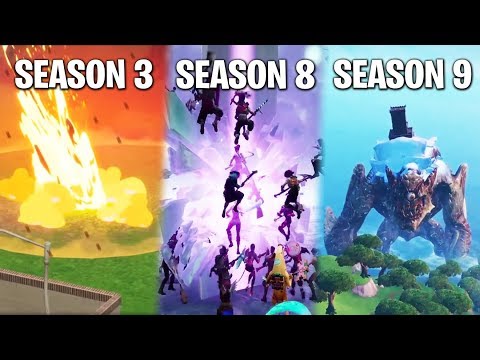 ALL Fortnite EVENTS so far! (From Meteor Impact to Final Showdown)