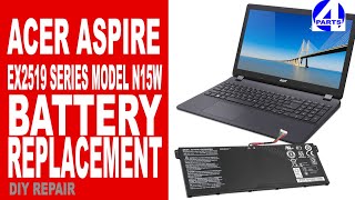 HOW TO REPLACE THE BATTERY OF ACER ASPIRE EX2519 SERIES MODEL N15W