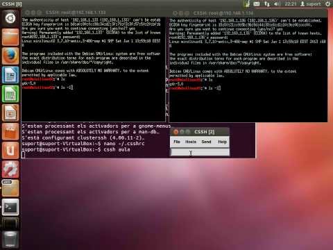 Ubuntu cssh. Cluster-ssh
