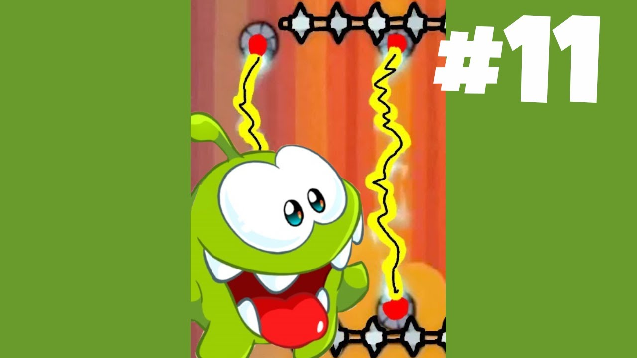 Ам Ням и его конфеты. Режь веревку. Cut the Rope на канале Раббит Гуд. Игры на андроид.