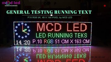 RUNNING TEXT P10 RGB UK  48 X 160 PIXELS