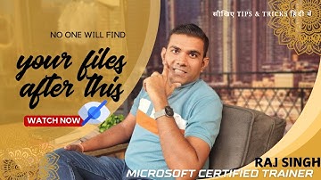 How to Hide Any Folder or File in Windows | Raj Singh Microsoft Certified Trainer