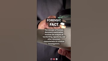 Document Analysis | #forensicscience #forensics #crimesceneinvestigation #criminalinvestigation