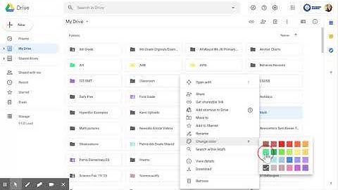 Changing Folder Colors in Google Drive