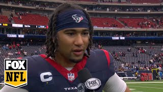 'It's all about us' — Texans' C.J. Stroud on striving to make the playoffs | NFL on FOX
