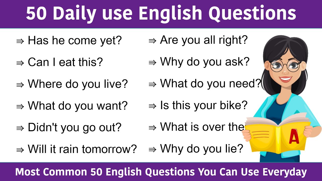 50 most common questions for beginners || Daily use Common Questions ...
