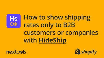 How to show shipping rates only to B2B customers or Companies with Hideship