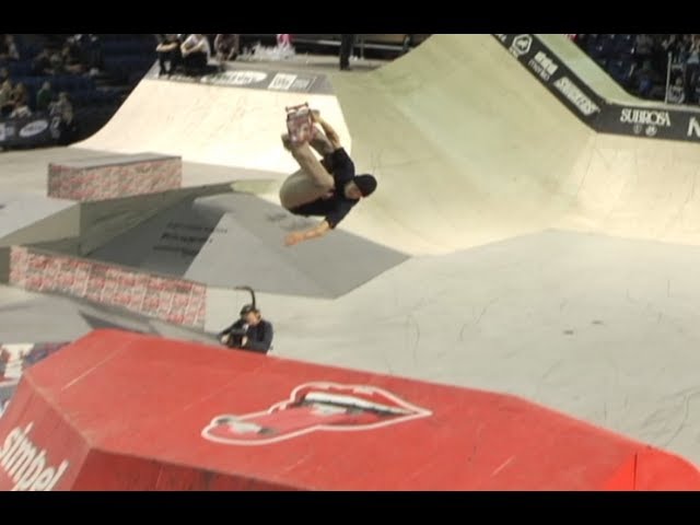 Ryan Sheckler Executes a solid backflip for the Win!