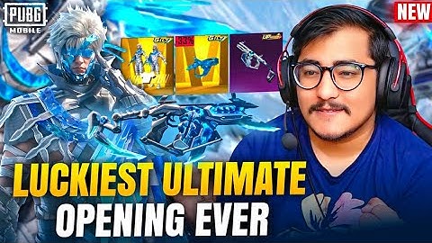 Luckiest Cryonix Wraith Ultimate Crate Opening | Absolute Zero Glacier Vector Showcase | PUBG MOBILE