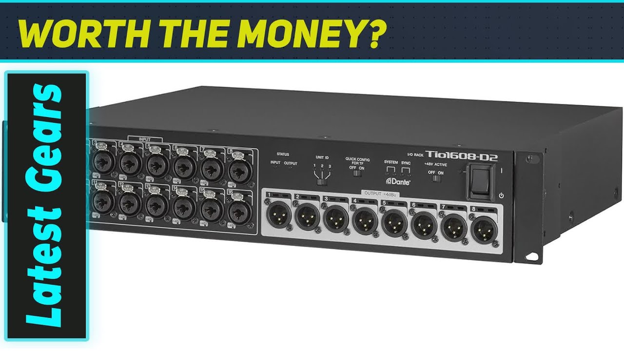 Yamaha TIO1608-D2: The Ultimate Dante I/O Rack for Pro Audio - YouTube