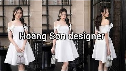 Dạy cắt may | hướng dẫn cách cắt đầm cúp ngực nơ vai theo mẫu | Hoàng Sơn designer