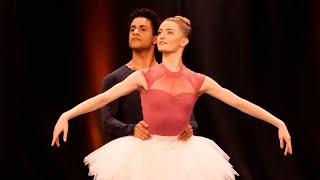 The Nutcracker – Sugar Plum Grand Pas de deux in rehearsal (O'Sullivan, Sambé; The Royal Ballet)