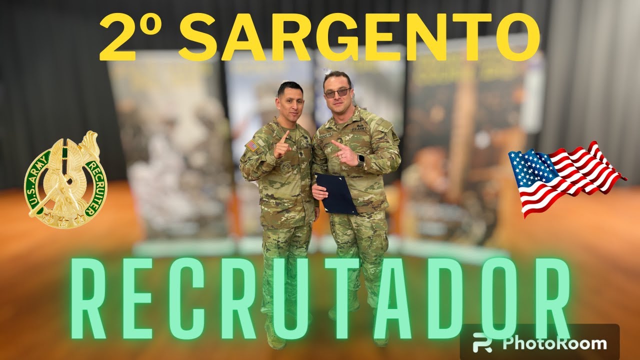 Promovido a 2.º SARGENTO RECRUTADOR do Exercito Americano!
