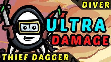 2000 Damage Crits EZ - Diver Thief Dagger - Brotato Danger 5 New Dawn