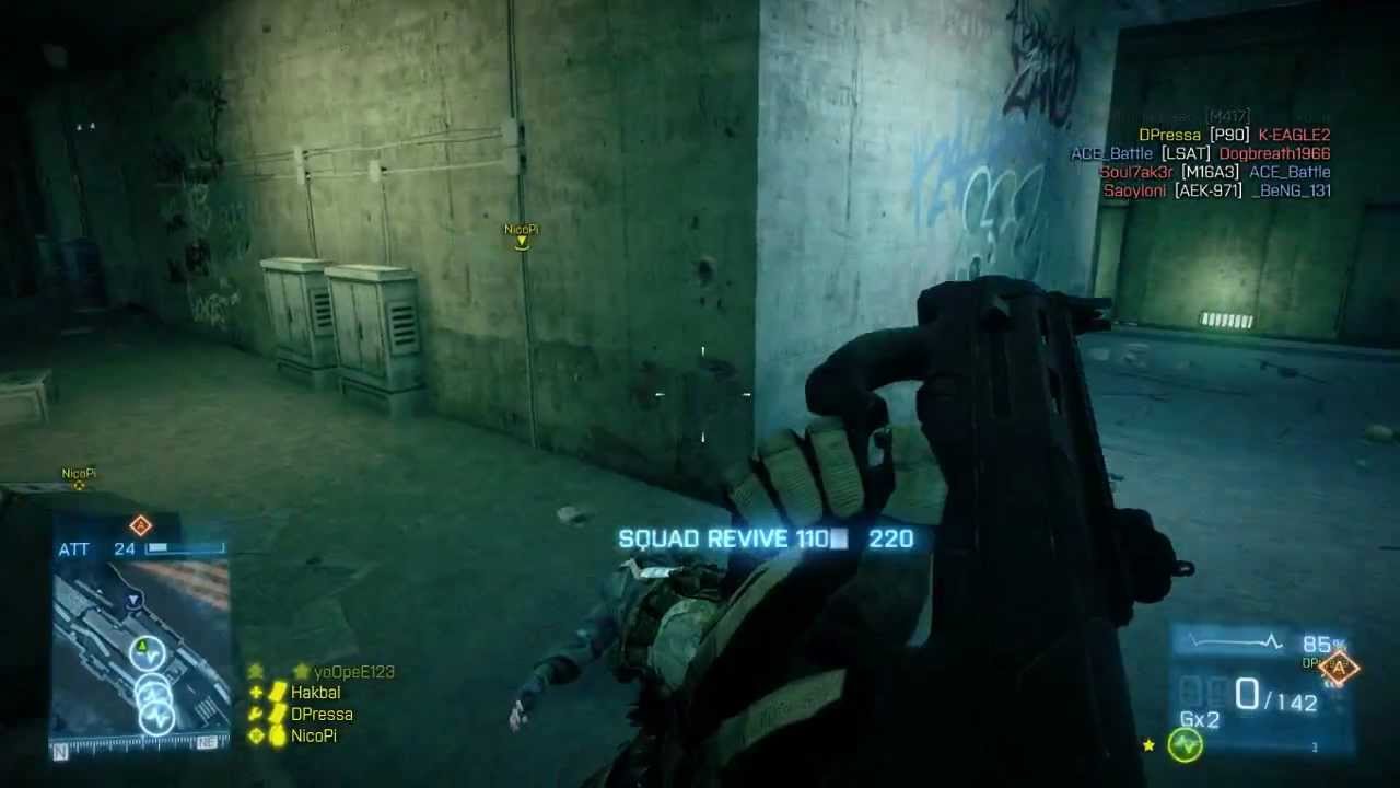 Battlefield 3 - Rush on Metro - PDW-R Frenzy! - YouTube