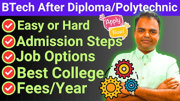 Polytechnic ke baad B Tech Kaise kare 2025, How to Get Admission in BTech after Polytechnic 2025