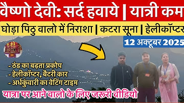 वैष्णो देवी: सर्द मौसम | घोड़े पिट्ठू वाले निराश | यात्री कम #vaishnodevi #yakshom #vaishnodeviyatra