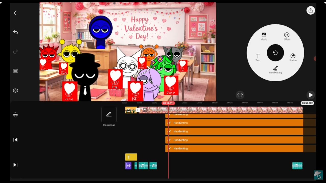 Valentines Day (Season 6 Episode 34) Sprunki Kinemaster Speedrun x16 Speed