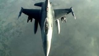 U.S. Air Force F-16 Aerial Refueling With KC-10 Extender