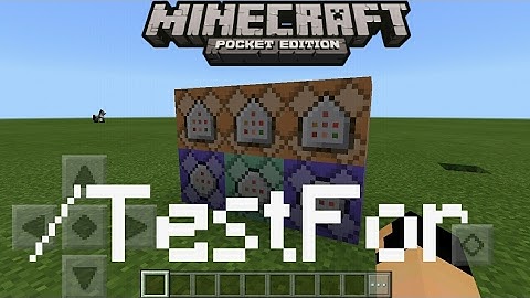 How to use the testfor command in mcpe 1.1