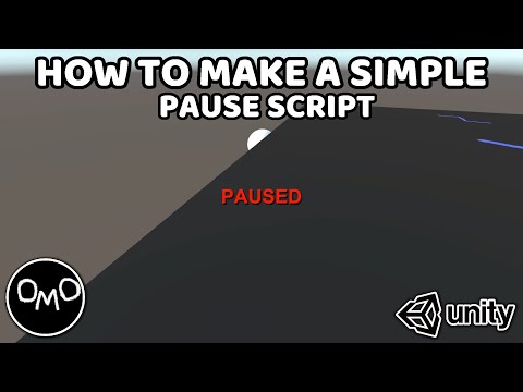 How to Make a Simple Pause Script in Unity Using C#