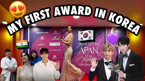 I won my FIRST AWARD in KOREA😍 | Meeting Korean actors🇰🇷, APAN STAR AWARD
