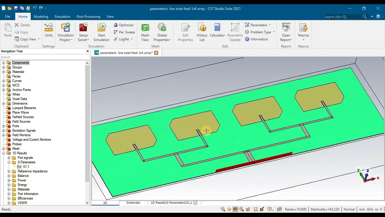 W-band on-chip antenna array  RF energy harvesting/WPT for remotely deployed wireless sensor. CST