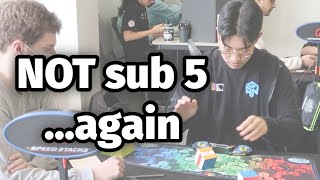 Three 4s solves in a round but NOT a sub 5 average - Matty Hiroto Inaba from Hawaii
