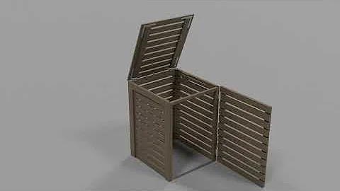 How to build wheelie bin storage - Modern Wheelie Bin Enclosure"