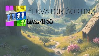 Elevator Sorting : Level 41~50 Gameplay