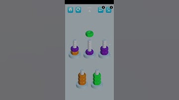 Nuts sort level 4 | Mobile Game |#shorts #bolts #nuts #color #game