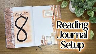 🧱🫙📕 August 2026 Reading Journal Setup - Bricks, Bottles, and Books Theme 🧱🫙📕
