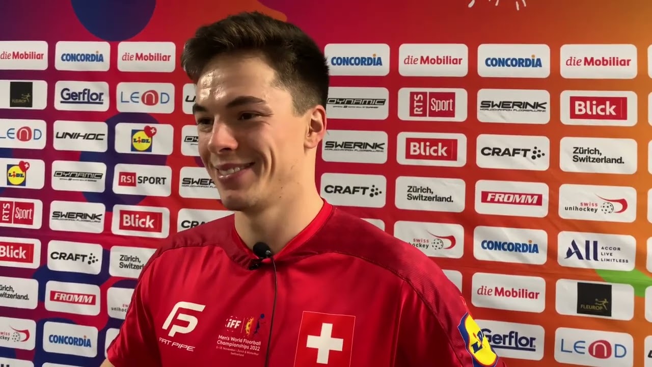 Michael Schiess nach dem ersten Spiel der Unihockey-WM 2022