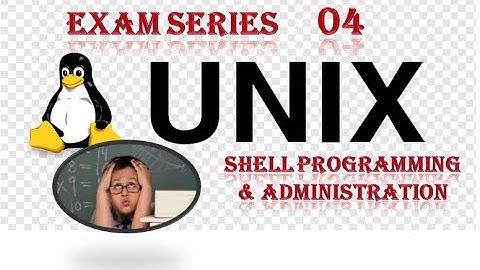 Exam Series CS Unix Programming & Administration 04|Unix file System | Unix Command Line Structure |