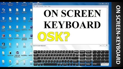 How to open the On-screen Keyboard | Use of OSK | Hindi || Technical Assistant ||