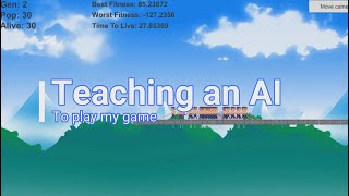Teaching an AI how to play my game using Neural Networks and a Genetic Algorithm