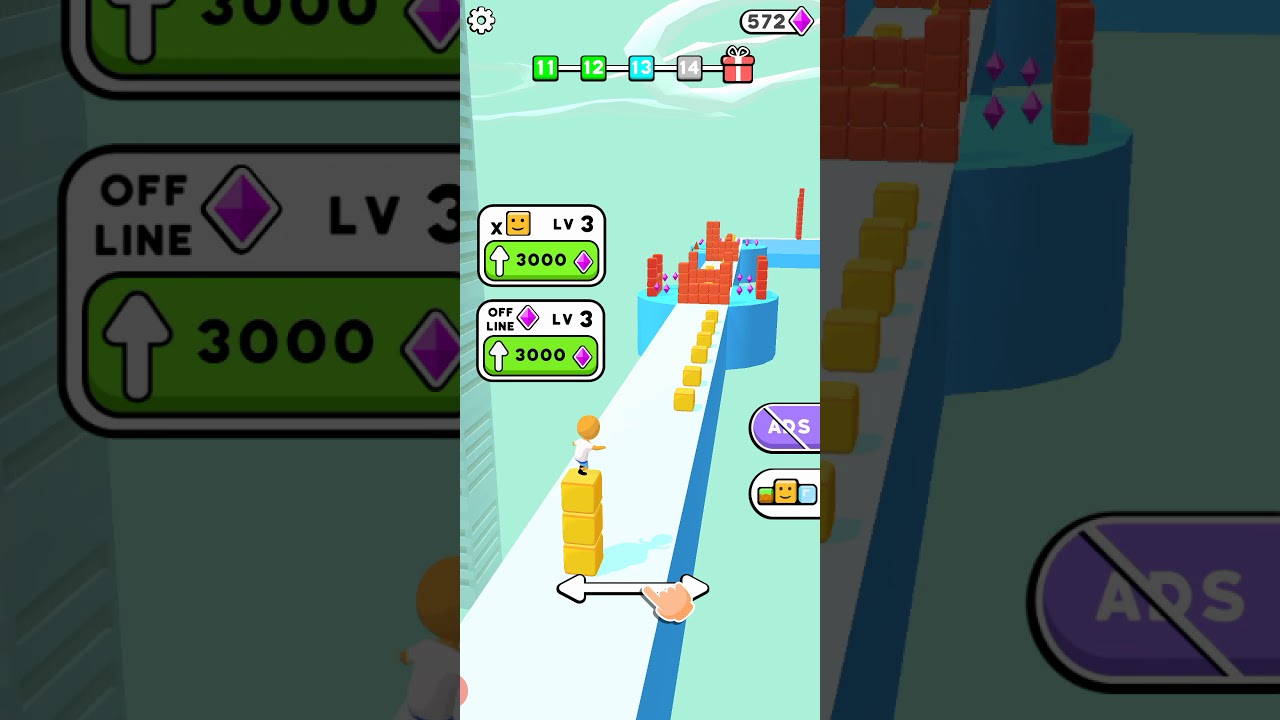 cube surfer! Level 1-20 (gameplay walkthrough)