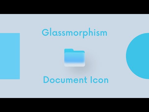 Glassmorphism Document icon #html #css
