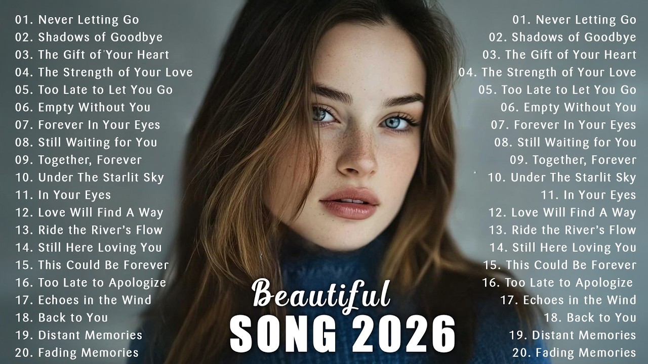 Romantic Playlist 2026 🎶 Beautiful & Calm Songs – Easy Listening Music vol 1