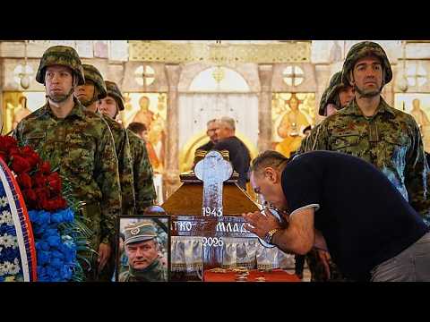 Thousands attend Bosnian Serb war criminal's funeral in Belgrade despite EU warnings