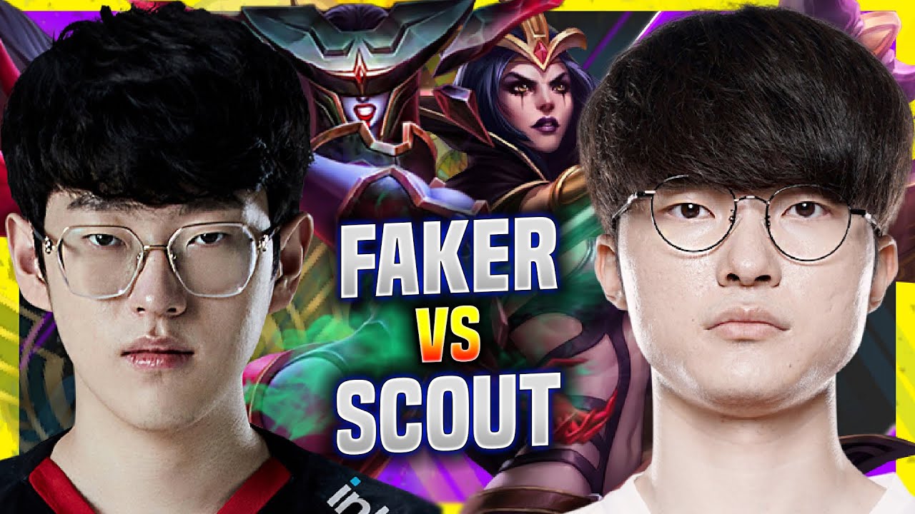 FAKER vs SCOUT BEFORE WORLDS GROUP STAGE! - T1 Faker Plays Leblanc vs EDG Scout Lissandra!