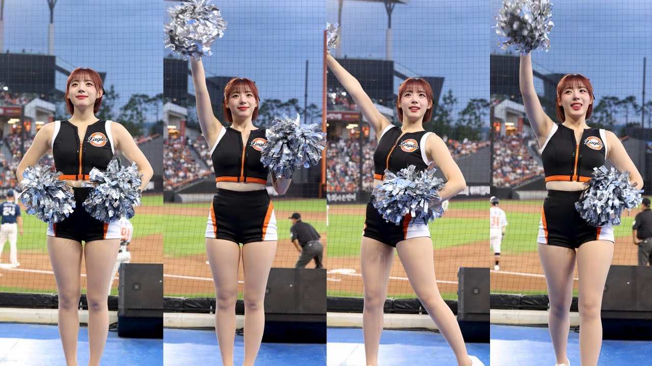 [4K] 250903 한화이글스 하지원 치어리더 ' 라인업 송 ' 직캠 @대전한화생명볼파크