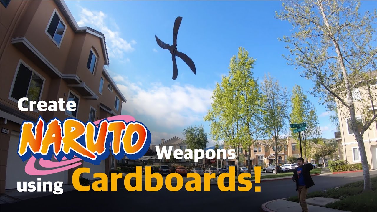 [만들기] Making Naruto weapons using cardboard boxes! 박스 종이로 '나루토 무기' 만들기! YouTube